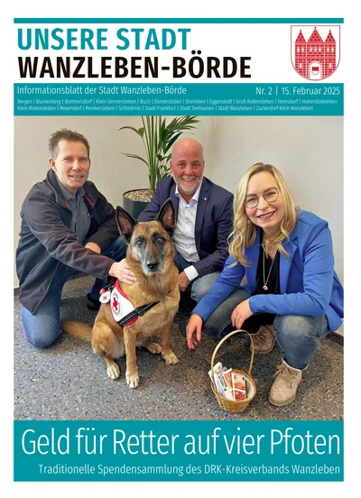 Unsere Stadt Wanzleben-Börde 2/2025 - Titelbild