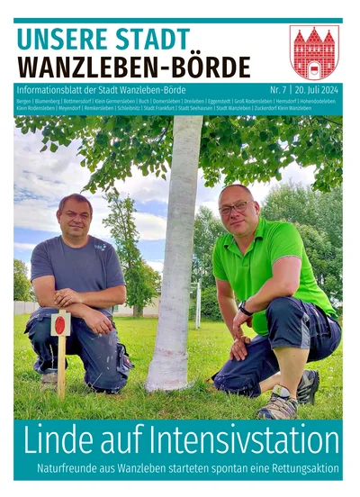 Unsere Stadt Wanzleben-Börde 7/2024 - Titelbild