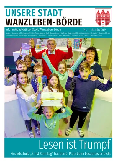 Unsere Stadt Wanzleben-Börde 3/2024 - Titelbild