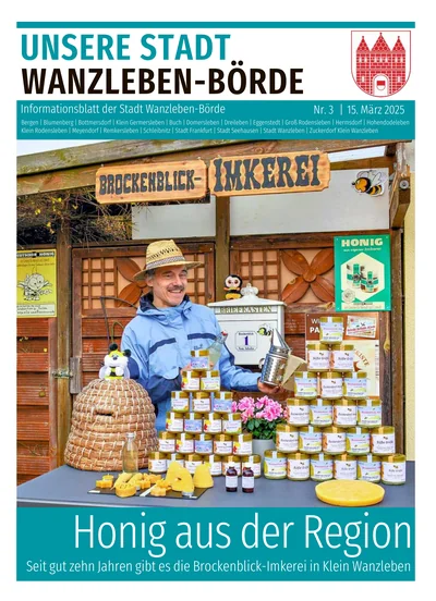 Unsere Stadt Wanzleben-Börde 3/2025 - Titelbild