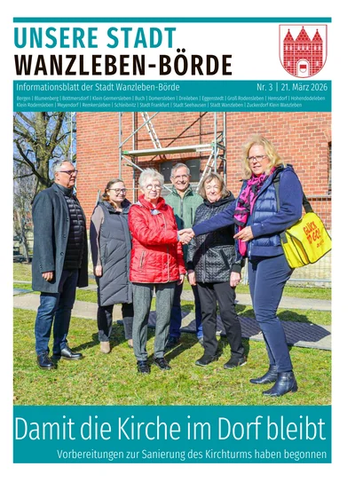 Unsere Stadt Wanzleben-Börde 3/2026 - Titelbild