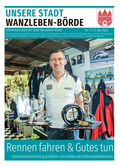 Unsere Stadt Wanzleben-Börde 5/2025 - Titelbild