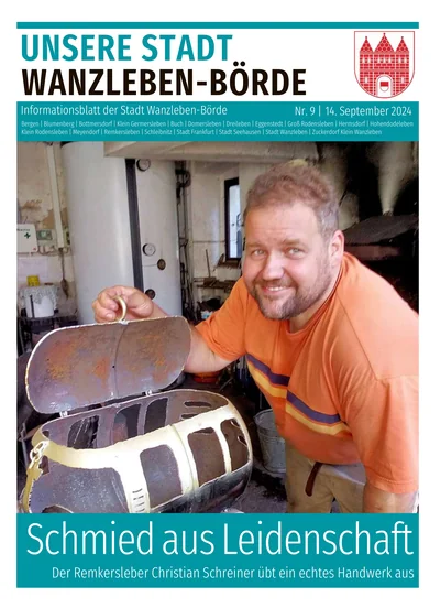 Unsere Stadt Wanzleben-Börde 9/2024 - Titelbild